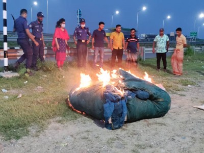 ভাঙ্গায় বিপুল পরিমান কারেন্ট ও বেড জাল জব্দ ভাঙ্গায় বিপুল পরিমান কারেন্ট ও বেড জাল জব্দ